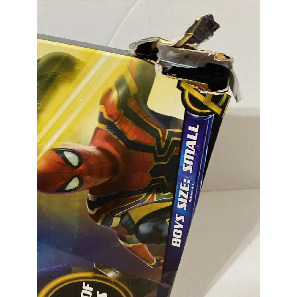 AVENGERS 12 DAYS OF SOCKS Boys Size SMALL Thanos Iron Man Christmas Gift NEW